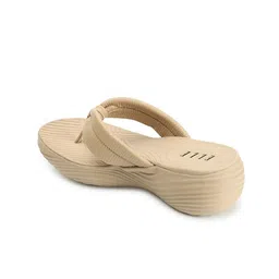 ELLE Textured Open Toe Flatform Heels image 3