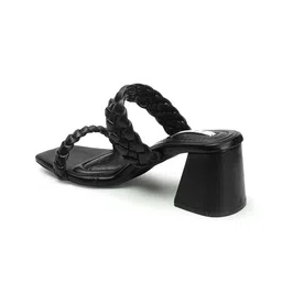 ELLE Textured Open Toe Block Heels image 4