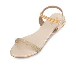 Ozuri Embellished Open Toe Backstraps Block Heels image 5