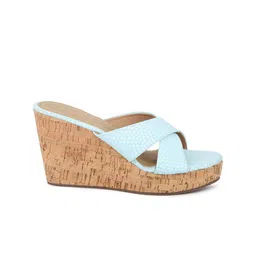 Inc 5 Textured Cross Strap Party Wedges image 5
