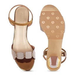 Mochi Embellished Block Heels With Backstrap image 4