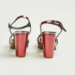 Ginger by Lifestyle Party Block Sandals with Buckles image 4