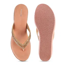 Mochi Embellished Open Toe Wedge Heels image 4