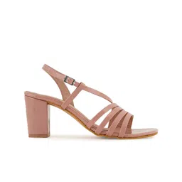 ZENVO Open Toe Block Heels image 4