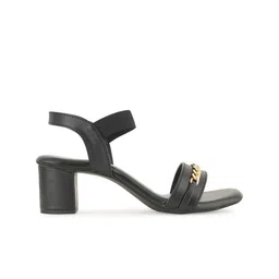 ZENVO Open Toe Embellished Detail Block Heels image 4