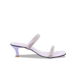 Try Me Embellished Open Toe Slim Heels image 5