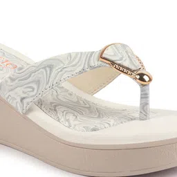 FAUSTO Abstract Printed T-Strap Wedge Sandal image 5
