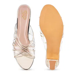 THE WHITE POLE Embellished Open Toe Block Heels image 5