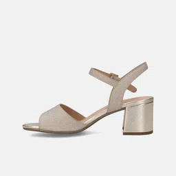 BAGATT Vanita Embellished Open Toe Canvas Block Heels image 3