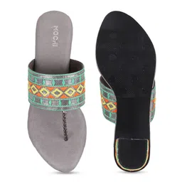 Mochi Embroidered Open Toe Block Heels image 5