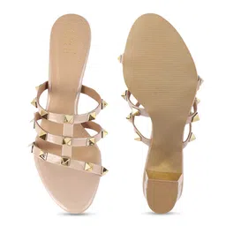 Tresmode Embellished Open Toe Block Heels image 3
