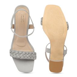 ICONICS Braided Open Toe Block Heels image 4