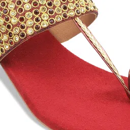 Metro Embellished Open Toe Block Heels image 5