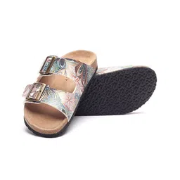 HF JOURNEY Printed Open Toe Flats image 2