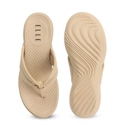ELLE Textured Open Toe Flatform Heels image 5