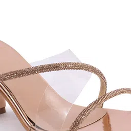 Carlton London Embellished Open Toe Block Heels image 5