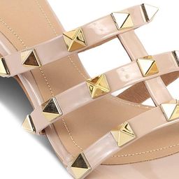 Tresmode Embellished Open Toe Block Heels image 5