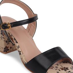 ICONICS Printed Open Toe Block Heels image 2