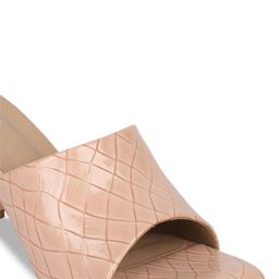 ICONICS Square Toe Textured Block Mules image 3