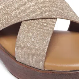 Monrow Textured Open Toe Block Heels image 5
