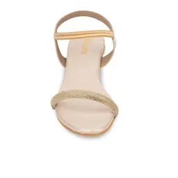Ozuri Embellished Open Toe Backstraps Block Heels image 3