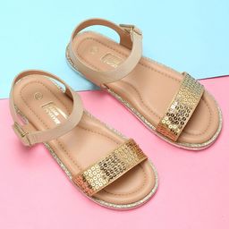 Fame Forever by Lifestyle Girls Gold-Toned One Toe Flats-image-13