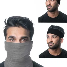 Heelium Pack of 2 Unisex Oduor Free Soft Breathable Bamboo Bandana-image-4