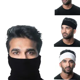 Heelium Pack of 4 Unisex Oduor Free Soft Breathable Bamboo Bandana-17