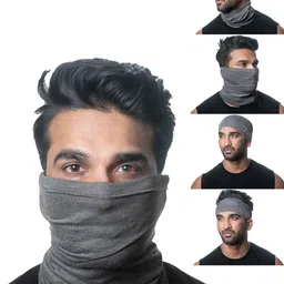Heelium Pack of 5 Unisex Oduor Free Soft Breathable Bamboo Bandana-image-17