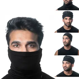 Heelium Pack of 5 Unisex Oduor Free Soft Breathable Bamboo Bandana-image-6