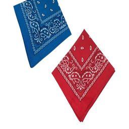 Aadikart  Pack Of 2 Red & Blue Paisley Printed Cotton Bandanas-image-87