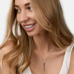 MINUTIAE Woman Silver Chain & Solitaire Javeline Pendant-picture-22