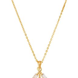 Aadita Gold-Toned Artificial Stones Studded Pendant with Chain image 3