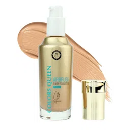 Colors Queen Air Brush Finish Foundation With Primer - 55 ml - White Ivory - 01-66