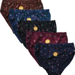 Pack of 5 Women Hipster Multicolor Panty-image-57
