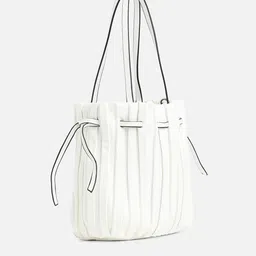 haute sauce by  campus sutra HAUTE SAUCE by Campus Sutra White Structured Handheld Bag image 2