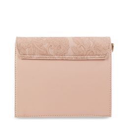 Metro Peach-Coloured PU Structured Sling Bag image 3