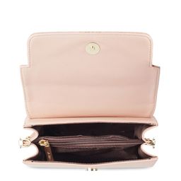Metro Peach-Coloured PU Structured Sling Bag image 4