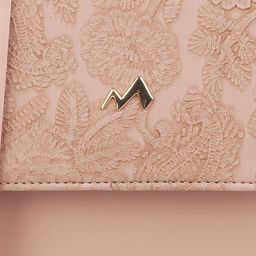 Metro Peach-Coloured PU Structured Sling Bag image 5