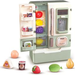 Refrigerator Toy Set for Kids 28 PCS Kitchen Set with Light & Music (Multicolor)-image-62
