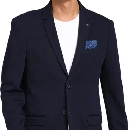 Men Self Design Single Breasted Casual Blazer-image-63