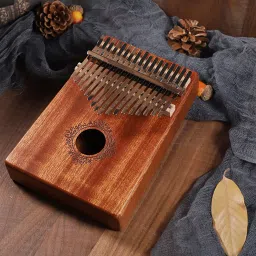syga Kalimba-Retro-17Tone Thumb Piano Kalimba 17-Tone Keys Analog Portable Keyboard image 3