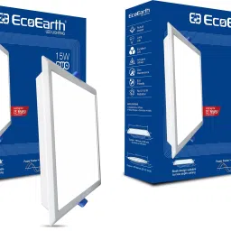 Duo |15W| Led Slim Downlight |Cool White| Square | Pack of 2 Ceiling Light Ceiling Lamp-picture-22