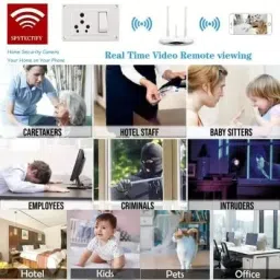 ELEKTRO WELT FULL HD 1920P WiFi SWITCH SOCKET - Hidden Camera with Live Feed WiFi - 32GB Security Camera image 5