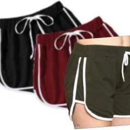 Pack of 3 Solid Women Multicolor Hotpants-image-54
