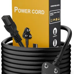 HexaGear Power Cord 1.14 A 1.8 m Metal Briaided Heavy 3 Pin AC Power Cord Cable Power Cord 1.8M Replacement Power Cable v1.1.11-image-63