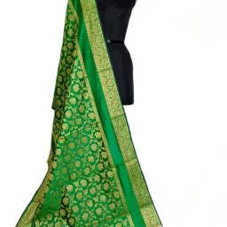 Art Silk Woven Black Women Dupatta-image-60