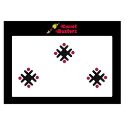 Comet Busters 3 Pcs Reusable Designer Bindis - Black & Magenta-11