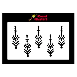 Comet Busters 5 Pcs Black Bindis-15
