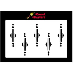 Comet Busters 5 Pcs Black Bindis-53